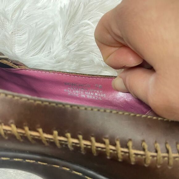 Steve Madden poncho loafer brown size 7 - Picture 8 of 9